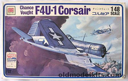 Otaki 1/48 Chance Vought F4U-1 Corsair - 111 Marine Lt. D. Dilong / Royal New Zealand Air Force / Corsair Mk II Royal Navy - (F4U1), 4 plastic model kit